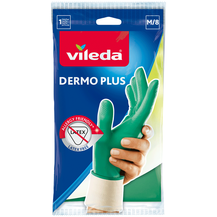 Vileda Dermo Plus - Γάντια οικιακής χρήσης νιτριλίου Medium