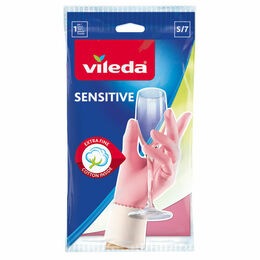Vileda Γάντια Οικιακής Χρήσης Sensitive Small