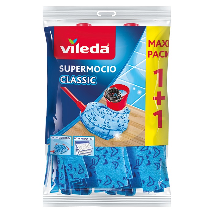 Vileda SuperMocio Classic Σφουγγαρίστρα 1+1 δώρο